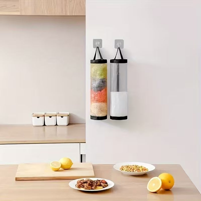 Almacenador colgante para bolsas de basura, práctico y resistente