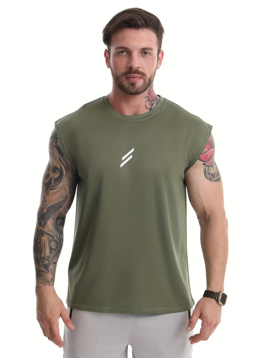 Camiseta Deportiva de Secado Rápido para Hombre - Sin Mangas, Ligera y Transpirable