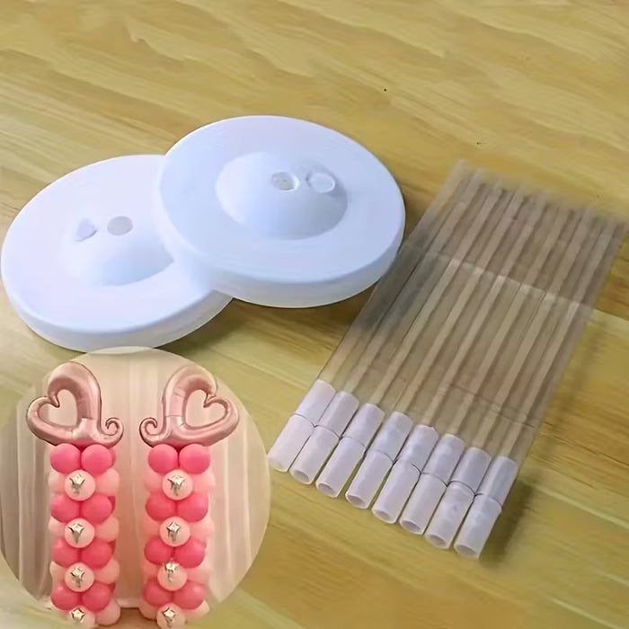 1 Set de Soporte de Columna para Globos de Cuatro Secciones de 47.24 pulgadas
