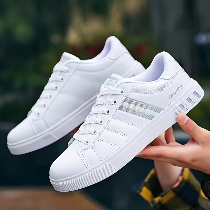 Zapatillas deportivas bajas con cordones para hombre, con suela de PVC antideslizante