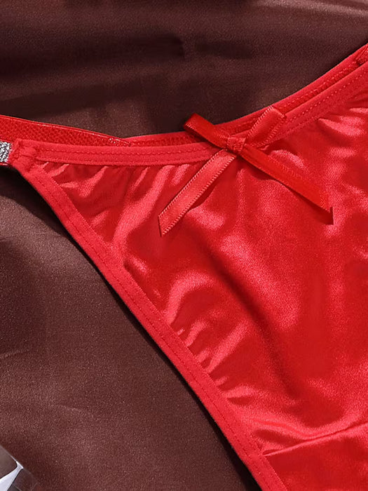SHEIN Bragas de mujer sexys y atractivas con lazo