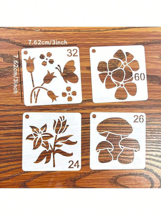 SHEIN 64 piezas Plantillas decorativas con diseños