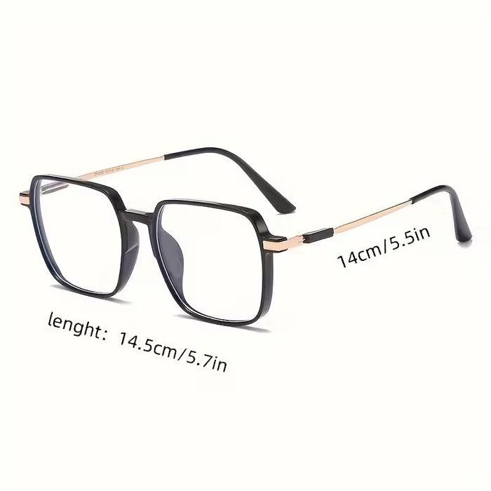 Gafas ultrafinas con montura transparente de diseño minimalista neutro para uso diario