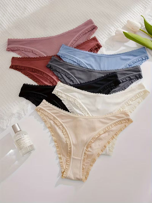 Paquete de bragas 7 Hipsters de Cintura Baja