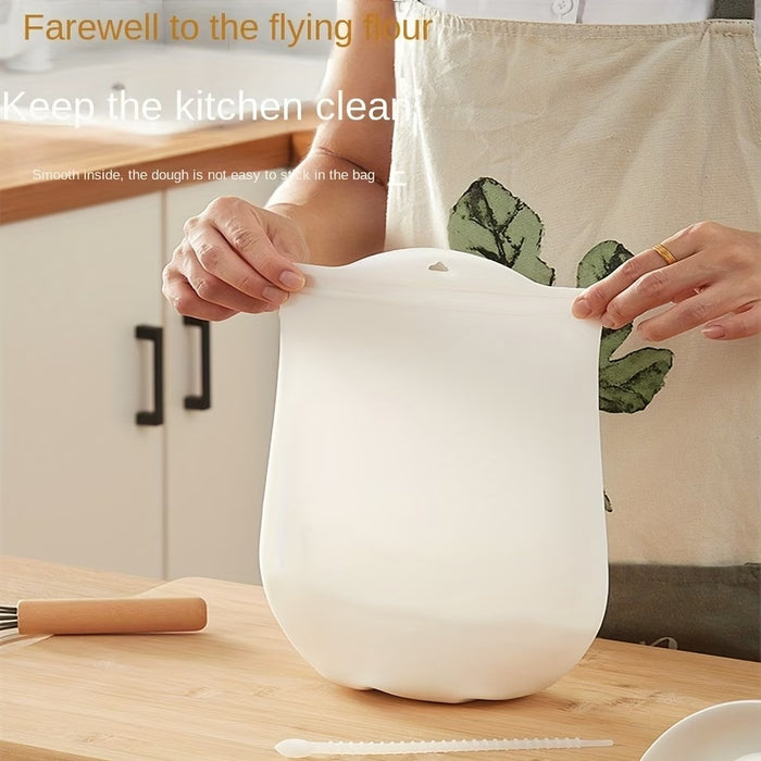 1 pieza Bolsa de amasar de silicona, una bolsa de amasar manual multifuncional, una herramienta de cocina