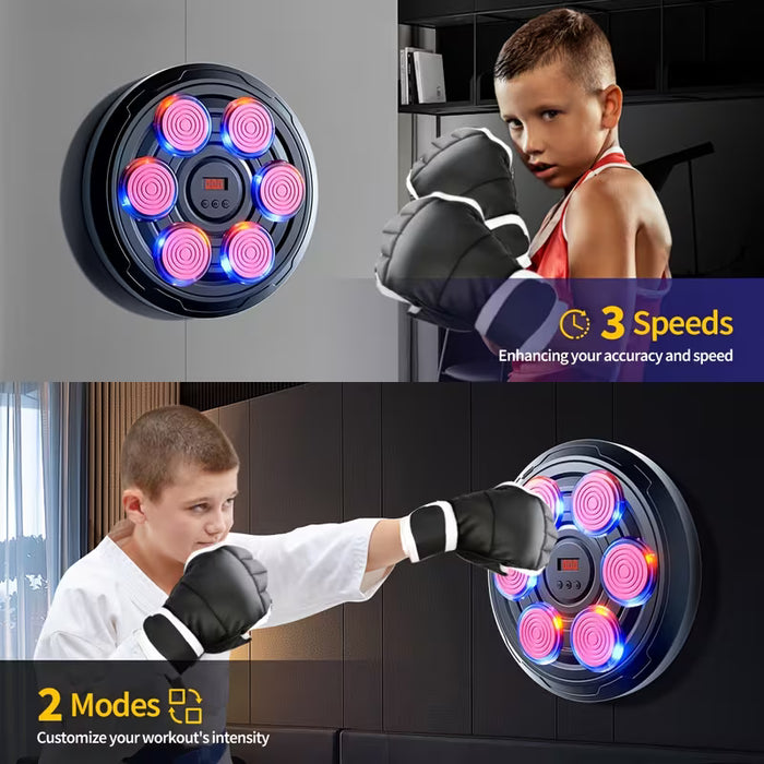 Boxeo Inteligente con Luces y Música, Golpeo Electrónico Basado en Ritmo