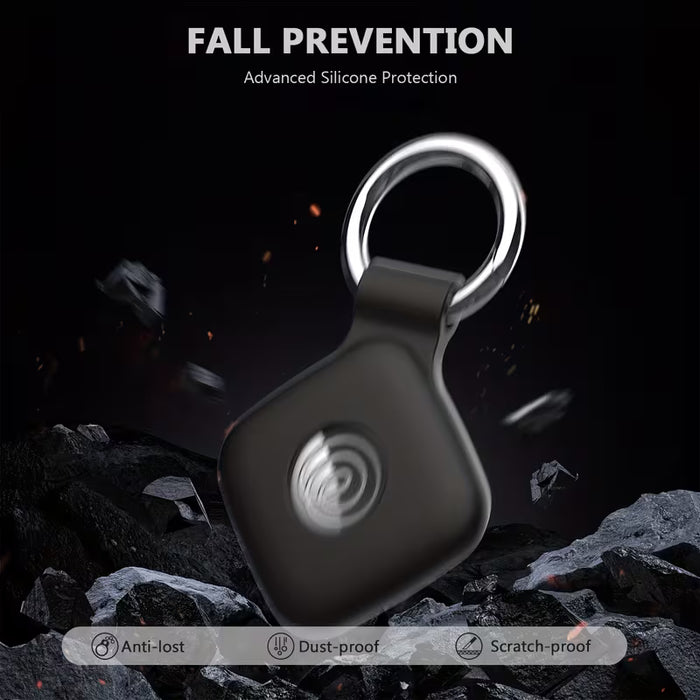 Estuche protector de silicona anti-perdida para rastreador de azulejos con llavero