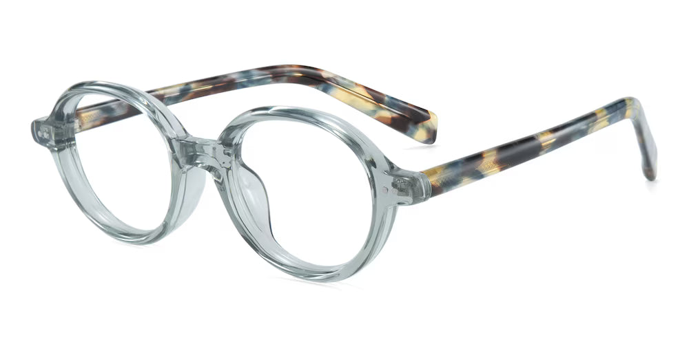 Gafas de sol ovaladas grises