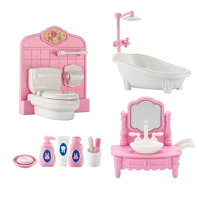 SHEIN Muebles en Miniatura a Escala 1:12 para Casas de Muñecas - Baño