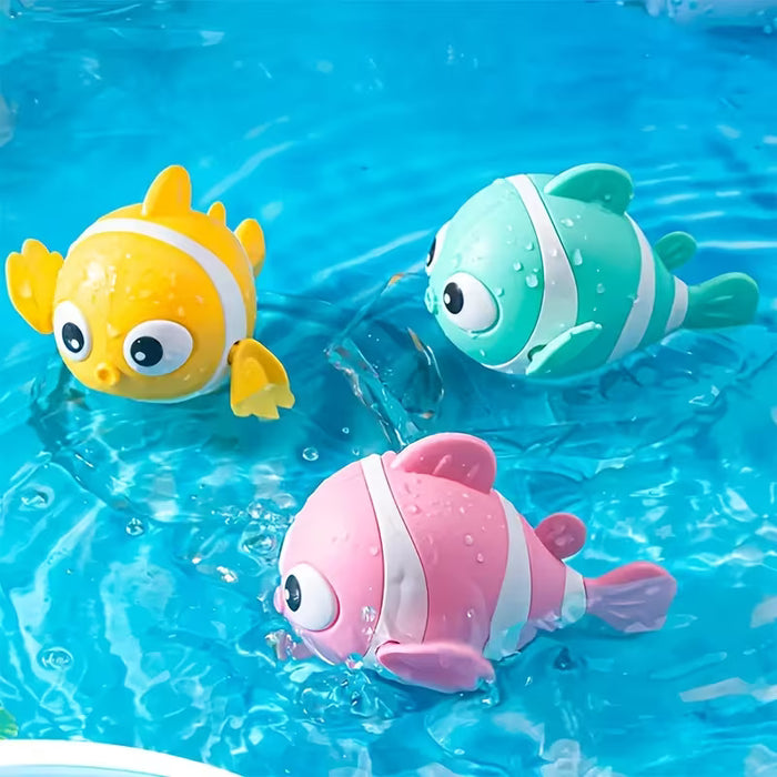3 Piezas de Juguetes Acuáticos para Niños, Pez Payaso Mecánico