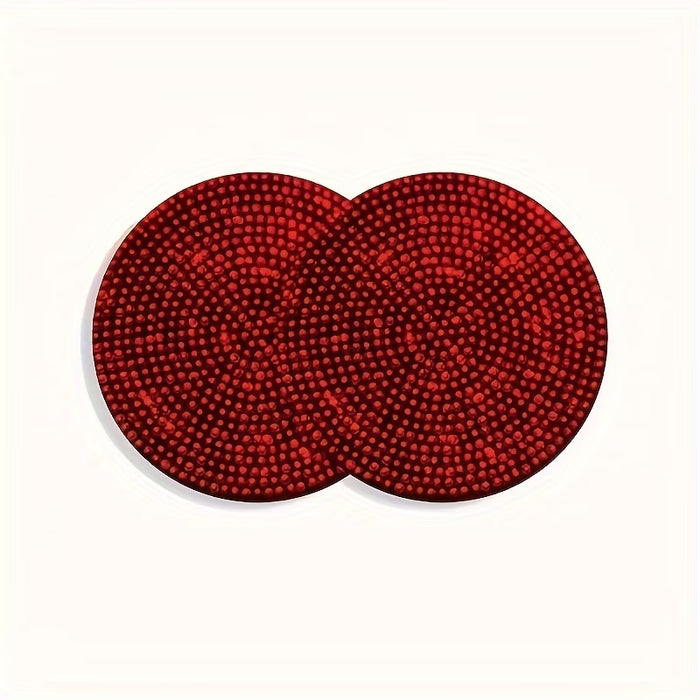 2 posavasos de silicona brillantes para portavasos de coche