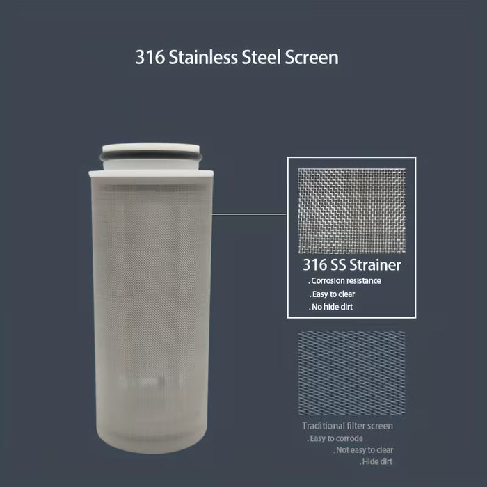 Filtro De Sedimentos De 1pc 3/4", Colador Horizontal Con Pantalla De Malla Para Bomba De Agua