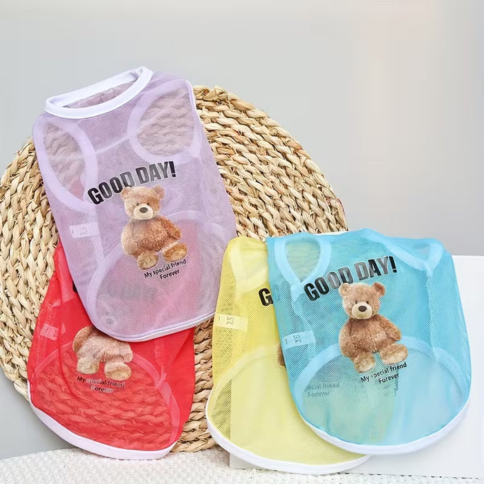 Ropa de Verano Universal para Gatos y Perros, Chaleco Estilo Anti-Suelto