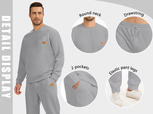 Conjunto Deportivo Manga Larga Chandal de Jogging Sudadera y Pantalones