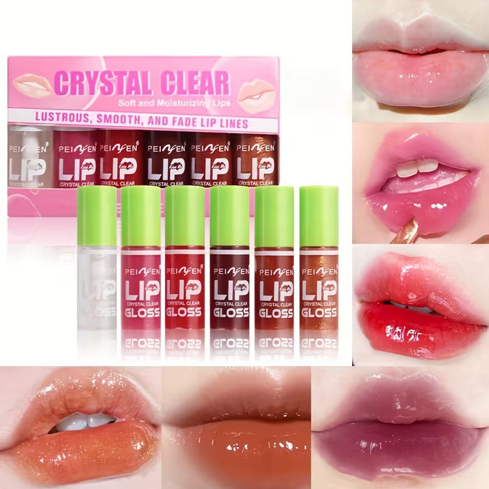 Gloss labial brillante humectante en 6 colores - Lápiz labial líquido