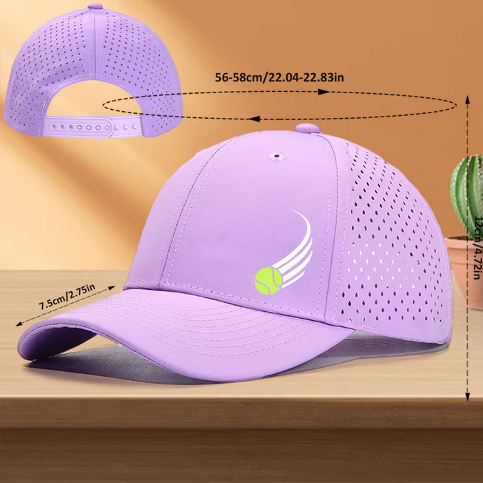 1 Gorra de camionero con diseño 'Tennis', Gorra de golf de secado rápido con malla perforada