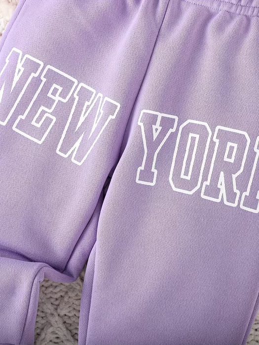 Conjunto de tres piezas para bebé niña de otoño e invierno