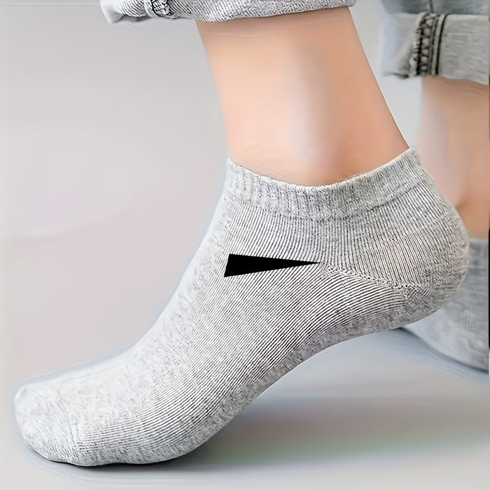 5 pares de calcetines casuales lisos a prueba de sudor para mujer