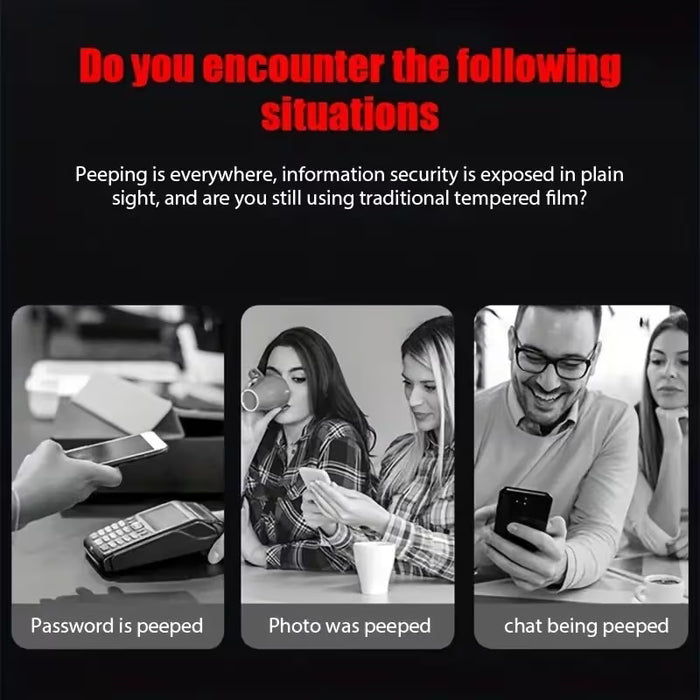4pcs protector de pantalla de vidrio templado anti-espionaje para Galaxy A35 5G