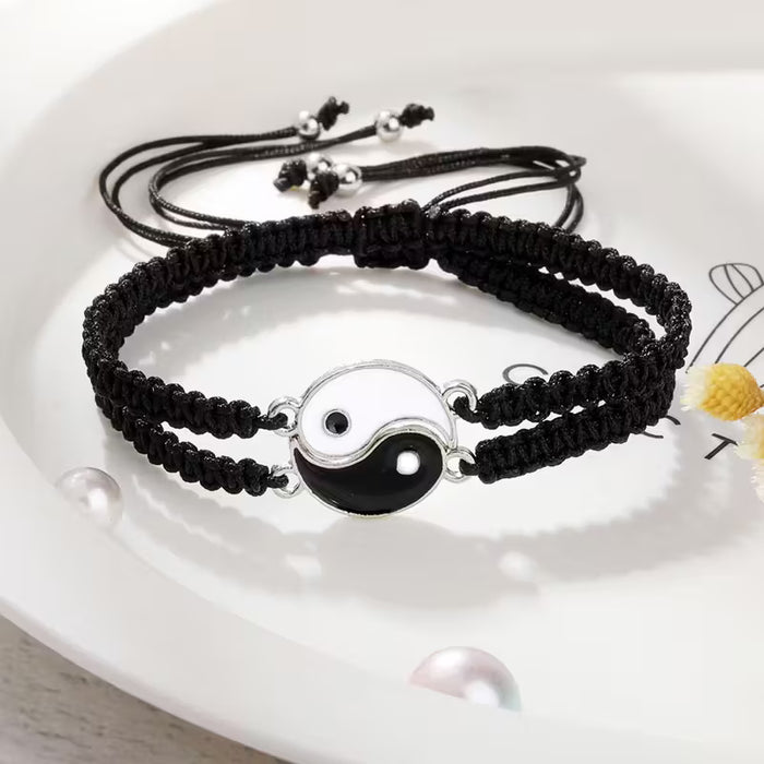 2pcs Boho Aleación de Zinc Dos Pulseras de Amistad Mejores