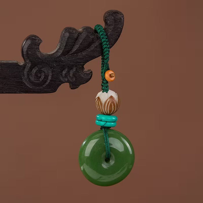 Colgante de Jade con Hebilla de Seguridad Xingyue Bodhi