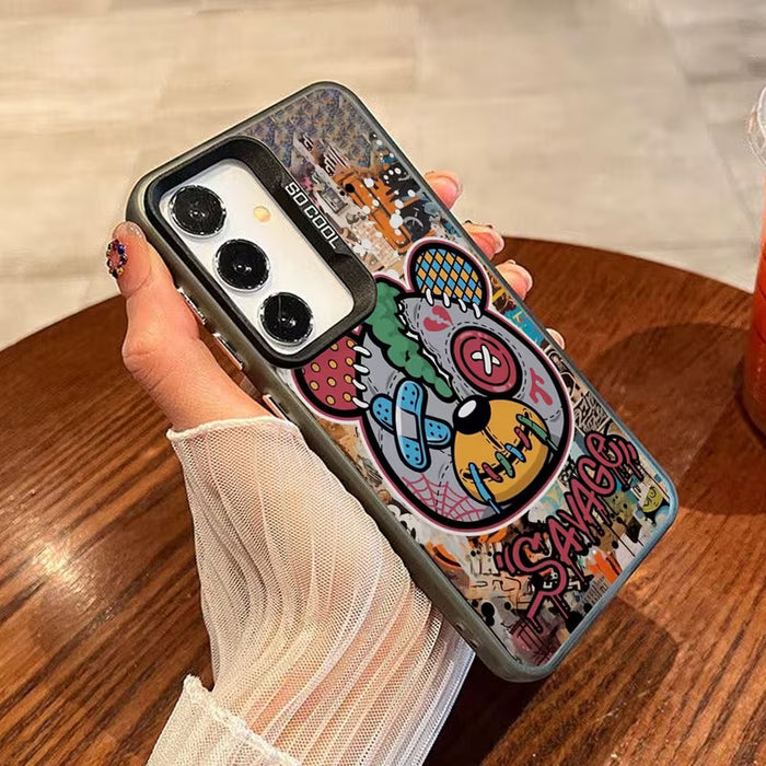 Funda para teléfono: Carcasa rígida de dibujos animados de marca de moda Galaxy S21 ULTRA