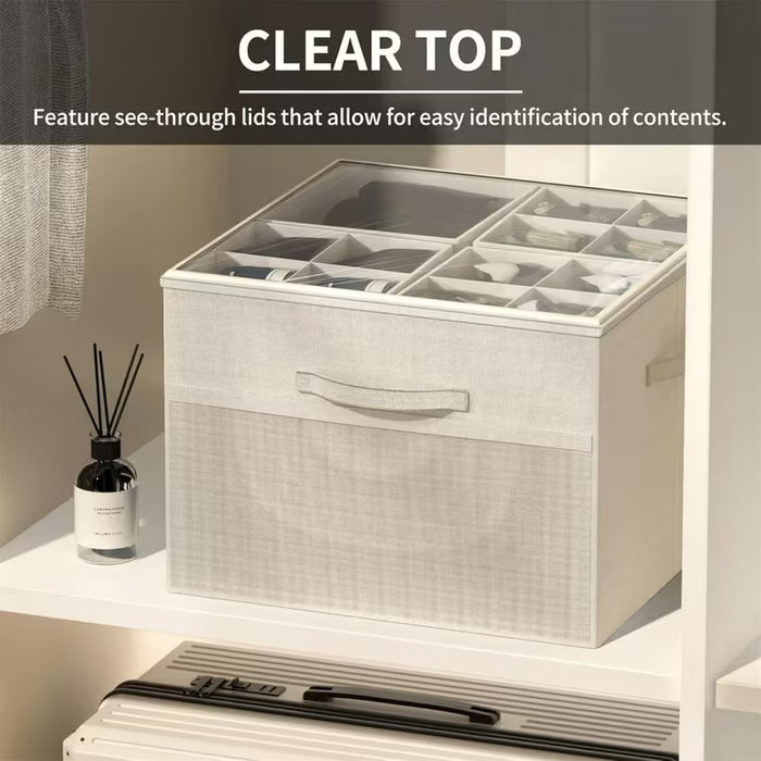 Caja de almacenamiento plegable multifuncional para ropa y zapatos para hasta 16 pares