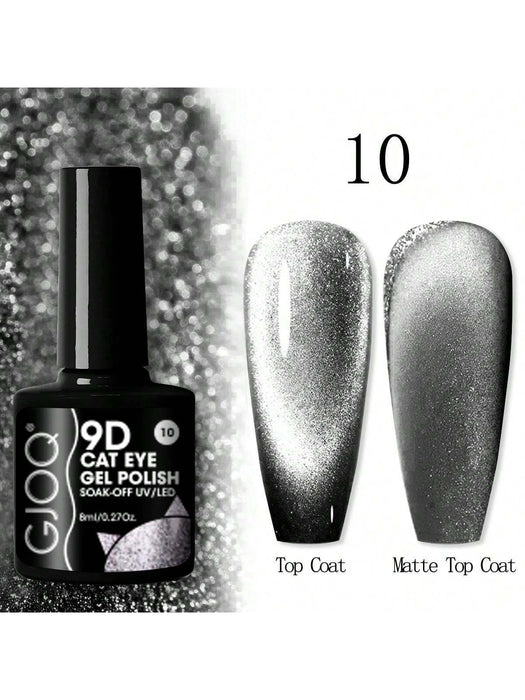 Set de 6 colores aleatorios de esmaltes de gel magnéticos efecto ojo de gato