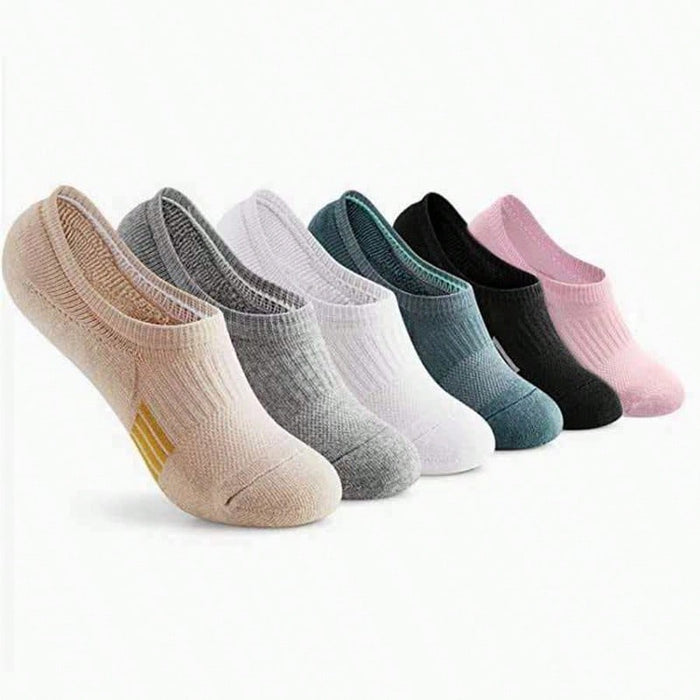 6 pares de calcetines deportivos cómodos multicolor aleatorios para mujer