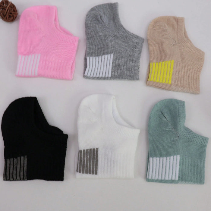 6 pares de calcetines deportivos cómodos multicolor aleatorios para mujer