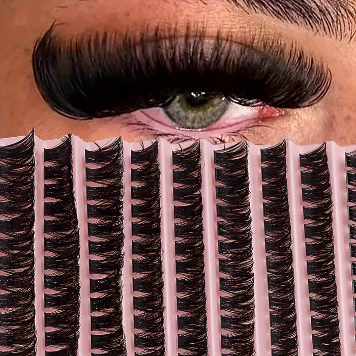 Extensiones de pestañas, racimos de pestañas individuales