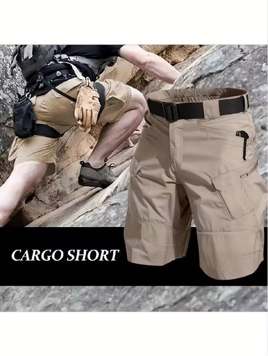 Pantalones cortos tácticos para hombre, múltiples bolsillos, para actividades al aire libre