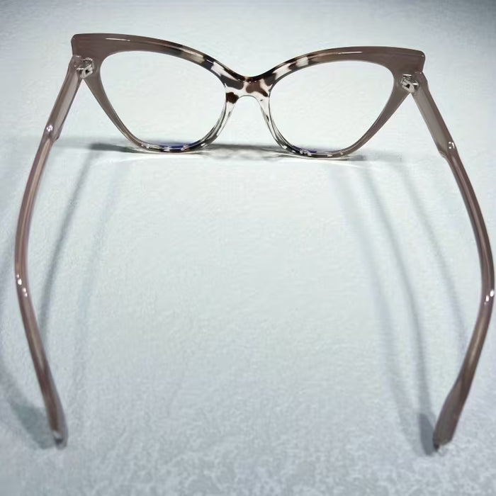 Gafas de Bloqueo Estilo Gato Chic para Mujer, Montura Completa, Detalle de Borla