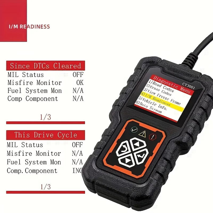 Escáner CY3001 OBD2 para escánear fallos del motor