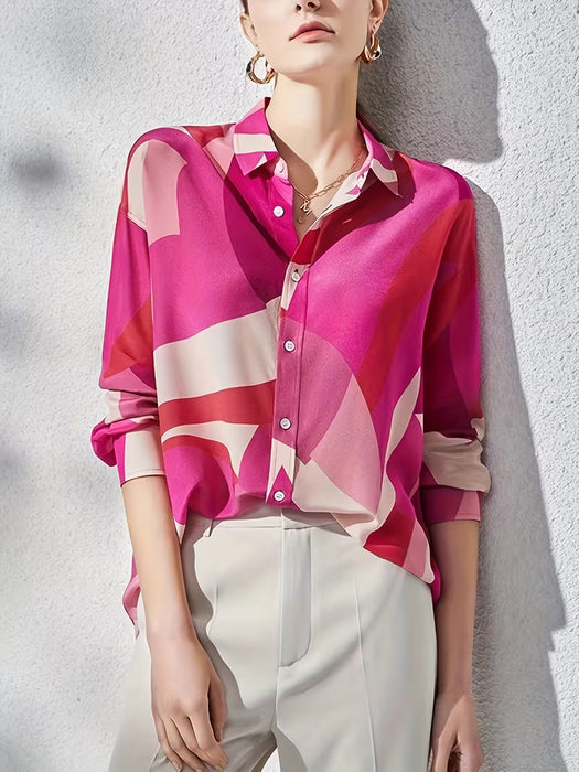 Camisa de viaje chic y elegante estilo europeo y americano para mujer