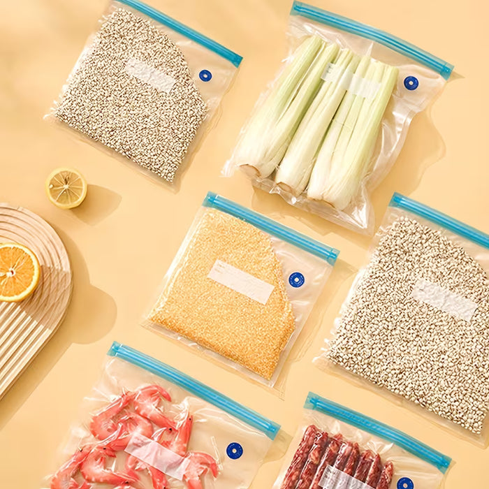 5 piezas de Bolsas Selladoras al Vacío Reutilizables,de Plástico