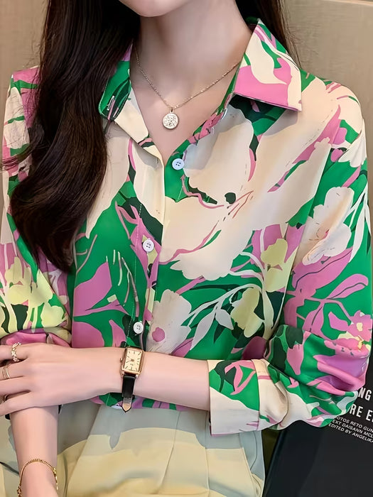 Camisa elegante Estampada para Mujer de Moda