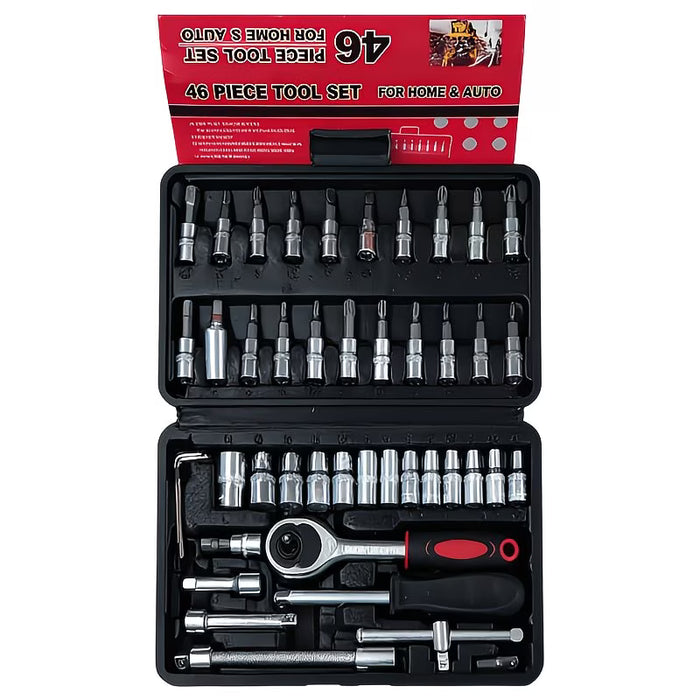 Kit de herramientas multifuncional para reparación de coches de 46 piezas
