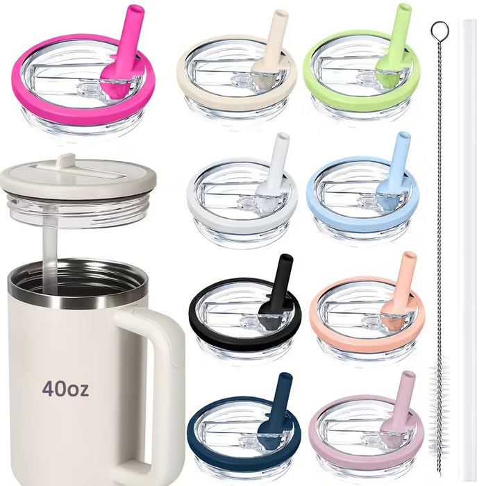 2 Tapas Antifugas de Repuesto para Tazas de 40oz, Accesorios para Vasos