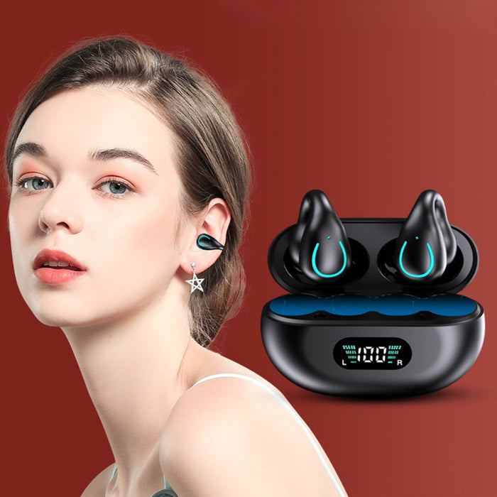 Clip en Auriculares Bluetooth YYK-Q71, Diseñados Específicamente para la Ejecución No Oreja