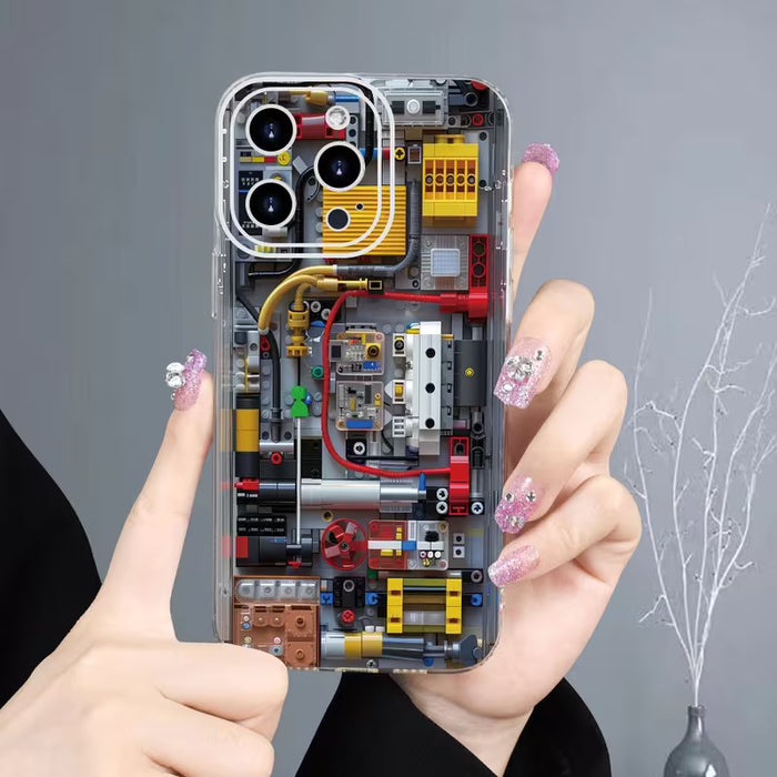Estuche de teléfono con estampado de diagramas de circuitos de iPhone