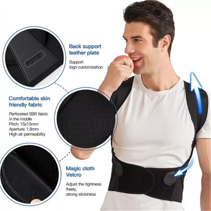 Chaleco corrector de postura para la columna cervical, ajustable