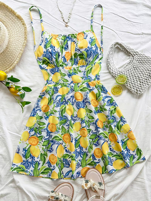 Vestido cami de verano para mujer, estilo vacacional sexy