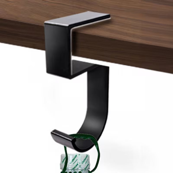 1 Gancho de mesa en forma de 5 para bolsos, ideal para sujetar mochilas