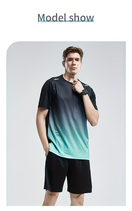 Conjunto deportivo de verano para hombre, ideal para correr al aire libre, fitness y uso casual