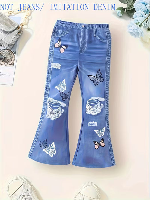 Pantalones acampanados de verano para chica, de moda
