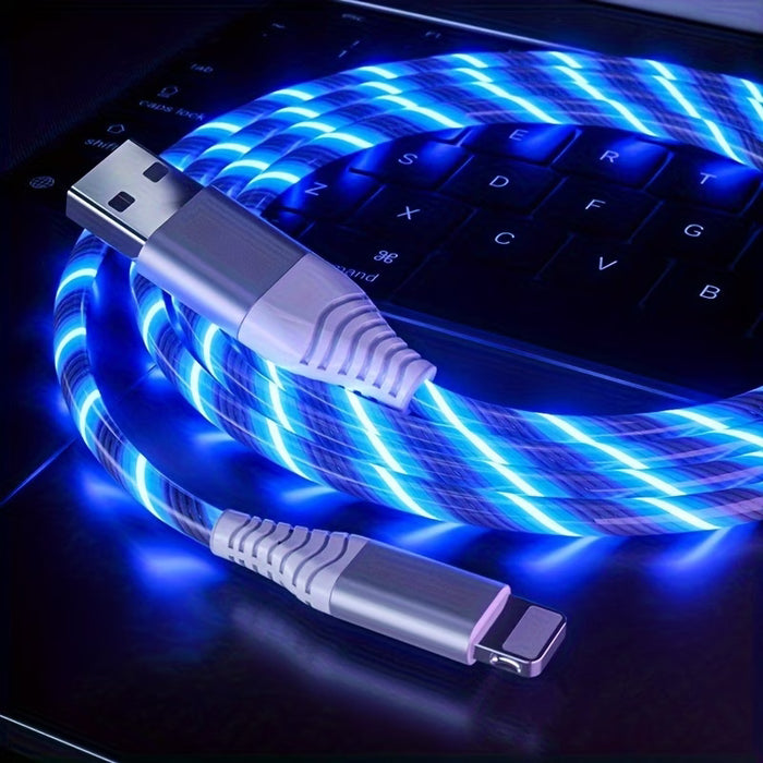 Cable de Carga Rápida USB con Luz LED para iPhone USB a Lightning