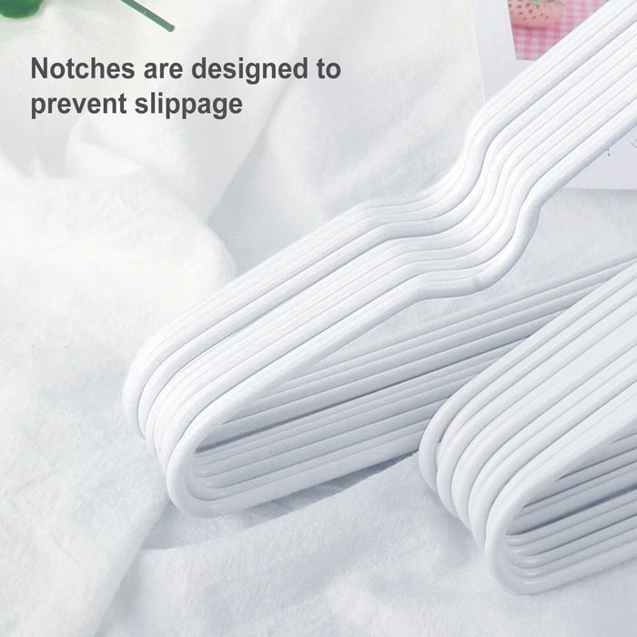 50 perchas de alambre metálico resistentes para trajes y ropa