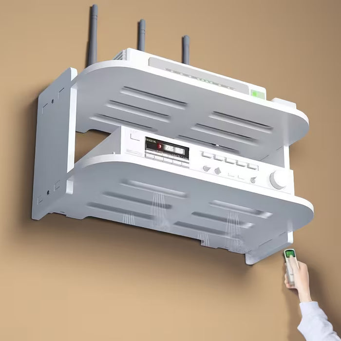 Estante de almacenamiento Wifi de pared con áreas de ventilación