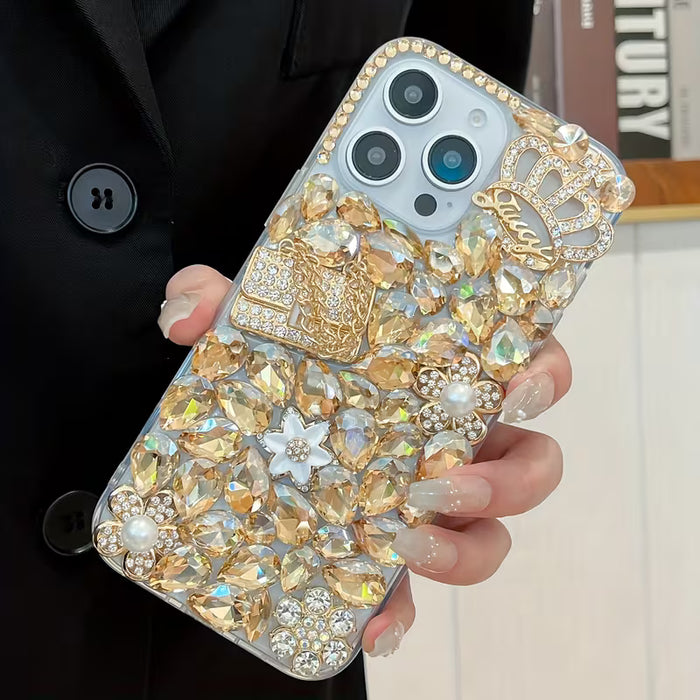 Estuche de Lujo para iPhone 16 Pro Max con Corona Real